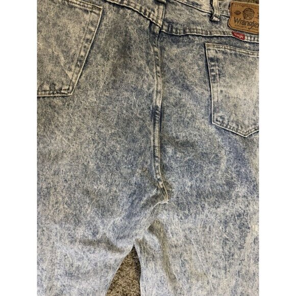 Vintage 90s WRANGLER Jeans 96501HW Denim Acid Wash Men’s 39x27 USA Rugged READ - Picture 4 of 7